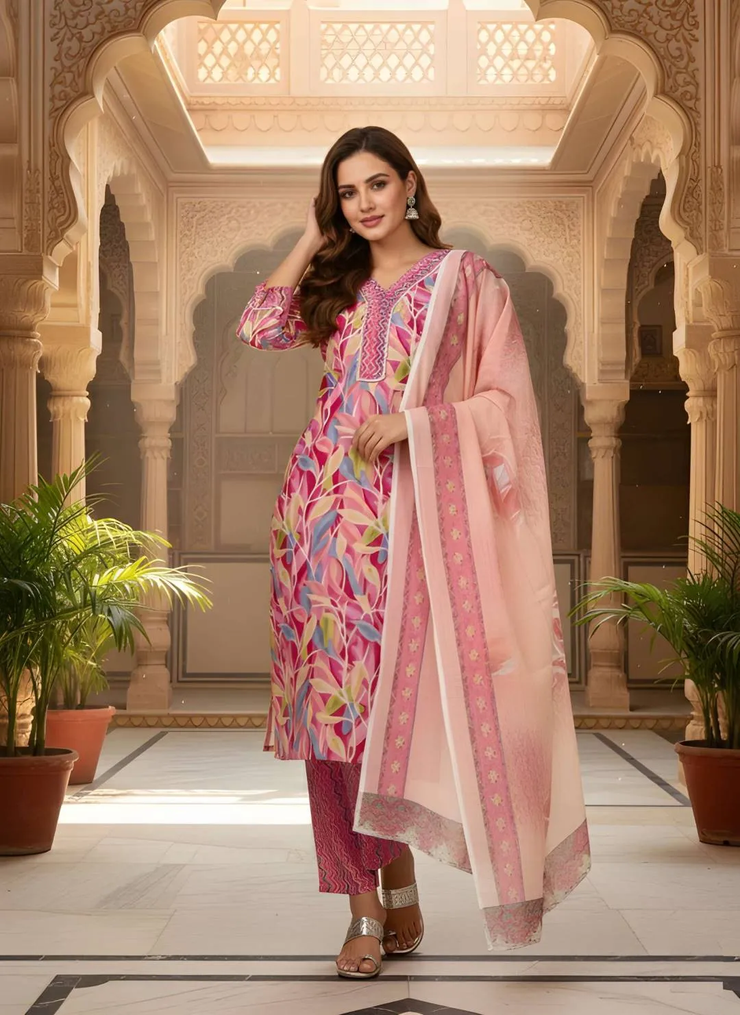 Shiv 733 Cotton Printed Daily & Office Wear Readymade Dress