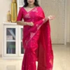 Rani 6085 Banarasi Silk Festival Zari Weaving Work Saree
