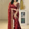Rani 6086 Banarasi Silk Zari Work Wedding Saree Wholesale Market in Surat