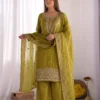 Sabina 893 Gmy Choo Silk Embroidery Designer Party Wear Sharara Suit