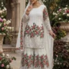 Sabina 887 Fendy Silk Sequence Hand Work Wedding Pakistani Gharara Suit