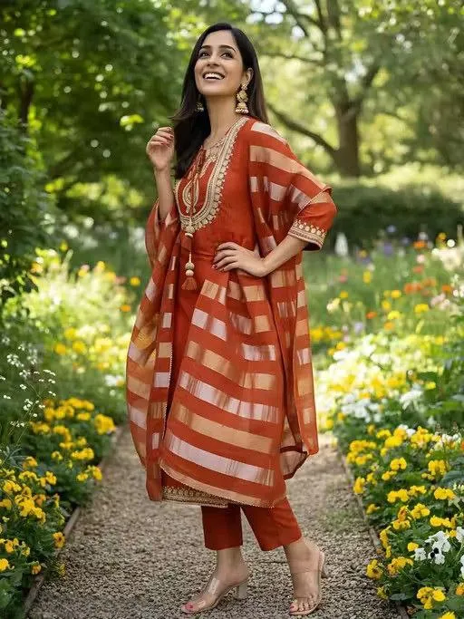 ATQ Micro Cotton Embroidery Party Wear Readymade Dress Online Shopping