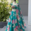 SWT 1201 Organza Embroidery Sequence Work Lehenha Choli Wholesale Market in Surat