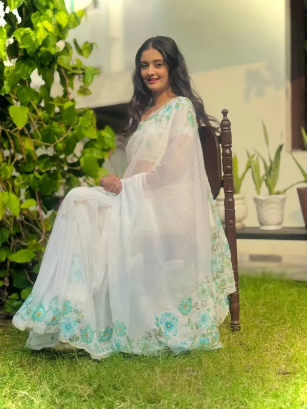 Launching RBC Najakat Crystal Organza Printed Hand Work Saree Collection 2026