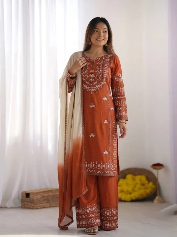 Stylish Sabina 888 Rayon Cotton Embroidery Party Wear Pakistani Suit 2026