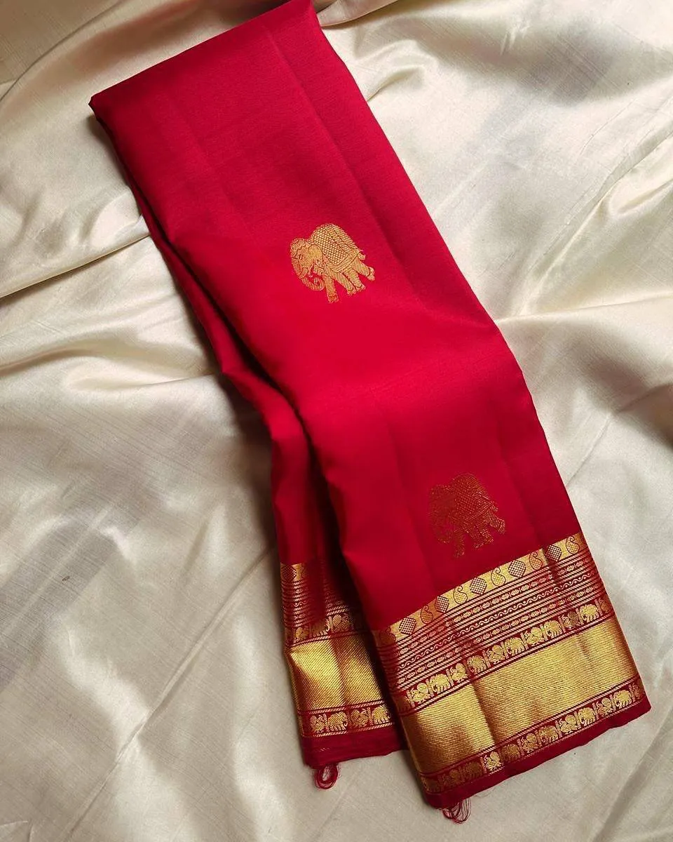 Rani 289 Lichi Silk Jacquard Wedding Saree Online Shopping