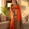Laxmi 1109 Lichi Silk Banarasi Saree Manufacturers in India