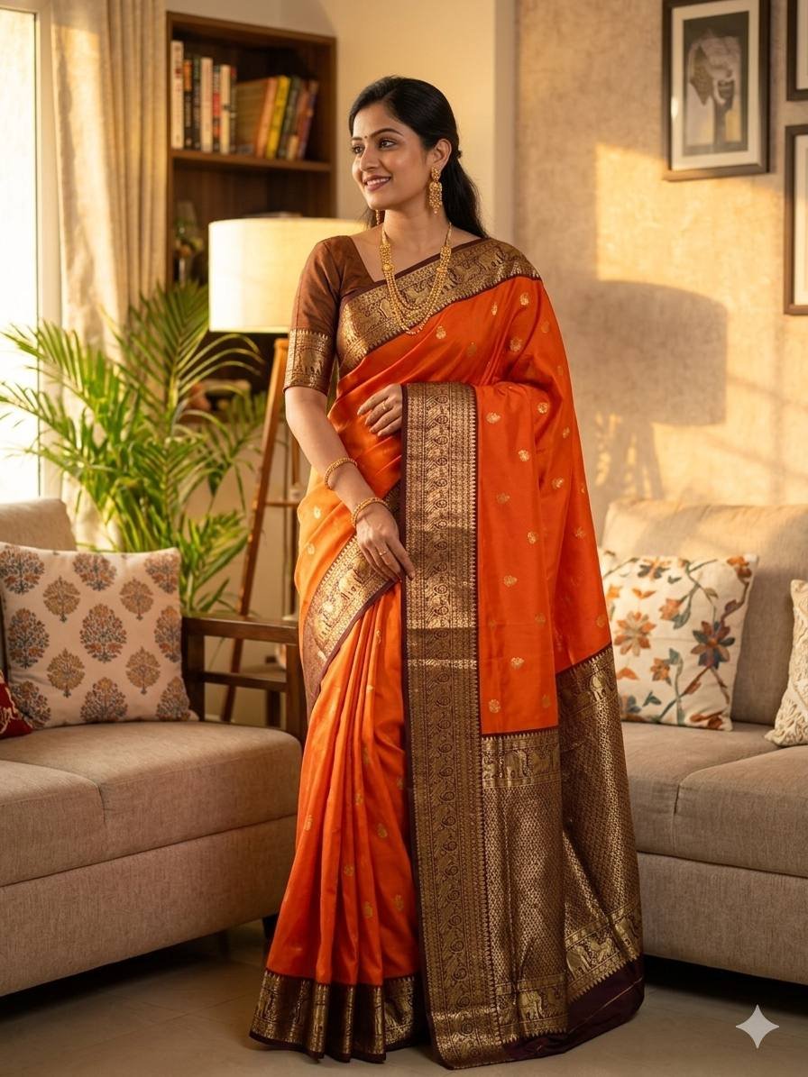 Laxmi 1109 Lichi Silk Banarasi Saree Manufacturers in India