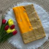MHV Rosy Embroidery Sequence Work Yellow Saree Collection