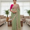 Kusum 829 Shivangi Moss Chiffon Thread Work Saree Collection 2026