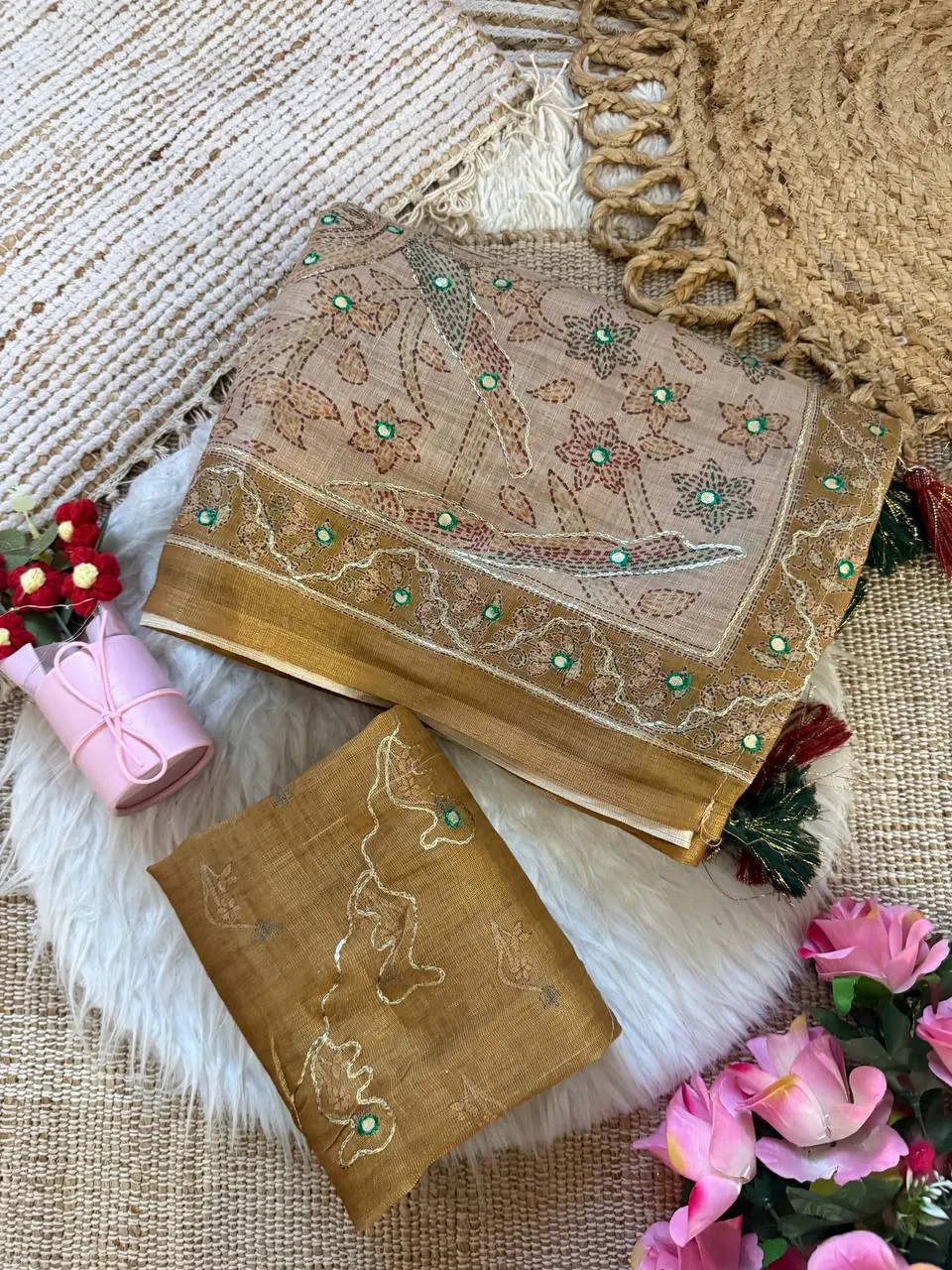 Beautiful Kusum 872 Priya Simar Silk Printed Khatli Work Saree 2026