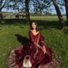 Deepika 6034 Fendy Silk Thread Work Wedding Anarkali Gown