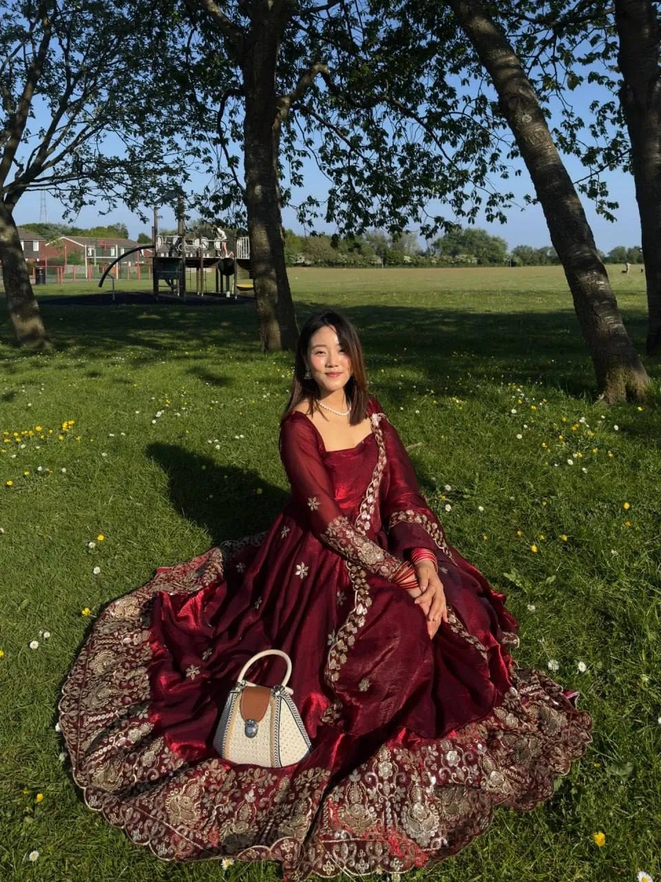 Deepika 6034 Fendy Silk Thread Work Wedding Anarkali Gown