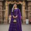 ZT 206 Rangoli Silk Sequence Work Wedding Wear Gown With Dupatta