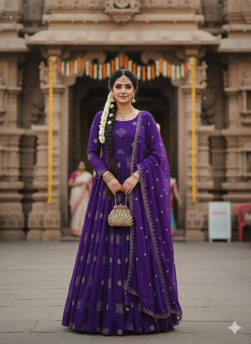 ZT 206 Rangoli Silk Sequence Work Wedding Wear Gown With Dupatta