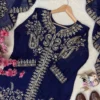C585 1480 Rangoli Silk Thread Embroidery Work Wedding Wear Kurti Palazzo Set