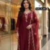 Launching Laxmy 2160 Roman Silk Embroidery Work Party Wear Readymade Dress 2026