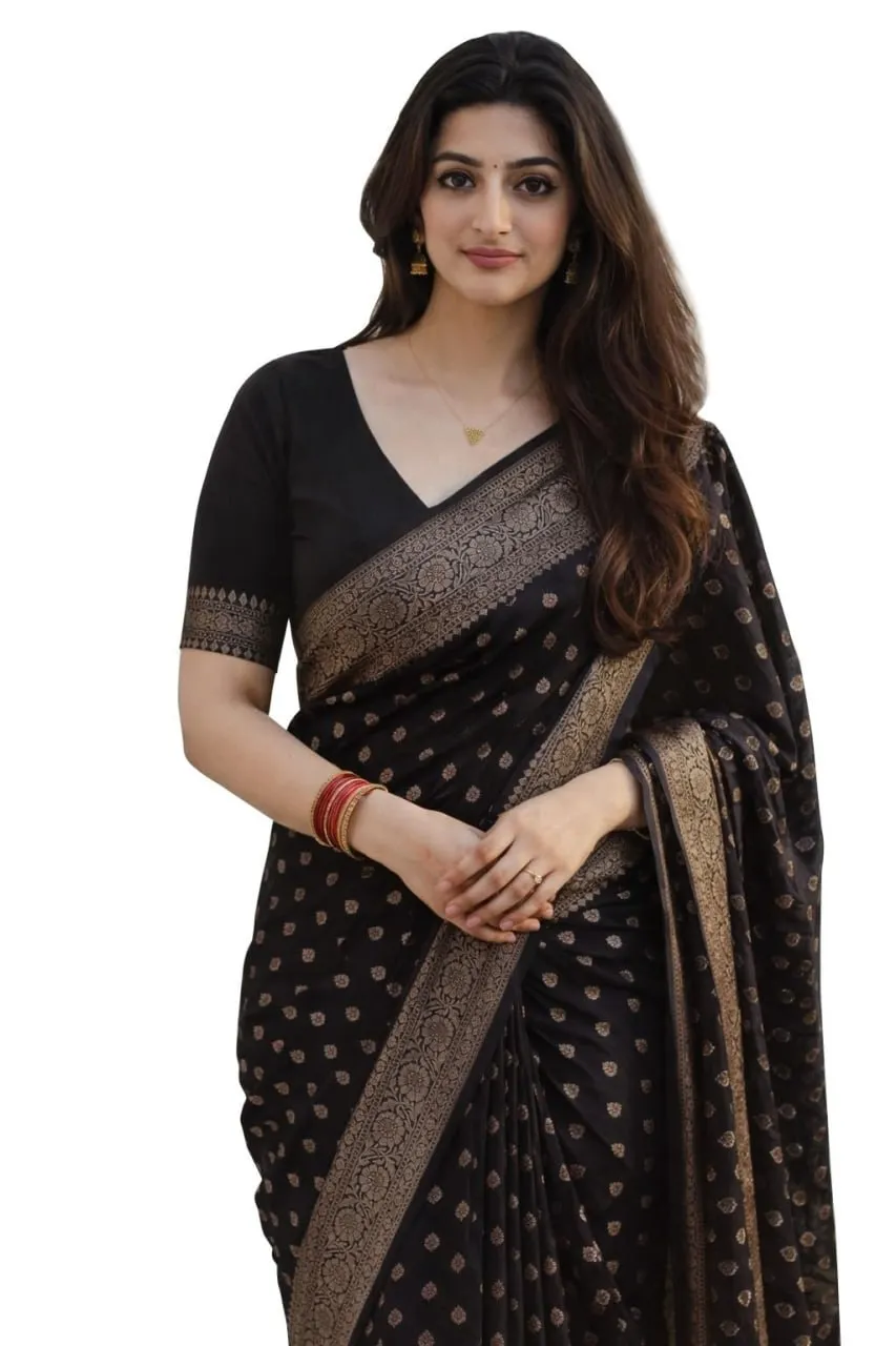 LFK 5341 Banarasi Soft Silk Jacquard Saree Exporter in India