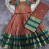 Pari Cottan Silk Zari Weaving Kids Wear Lehenga Choli Wholesale Market in Surat
