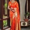 Rani 269 Lichi Silk Cloth Jacquard Work Wholesale Market in Surat