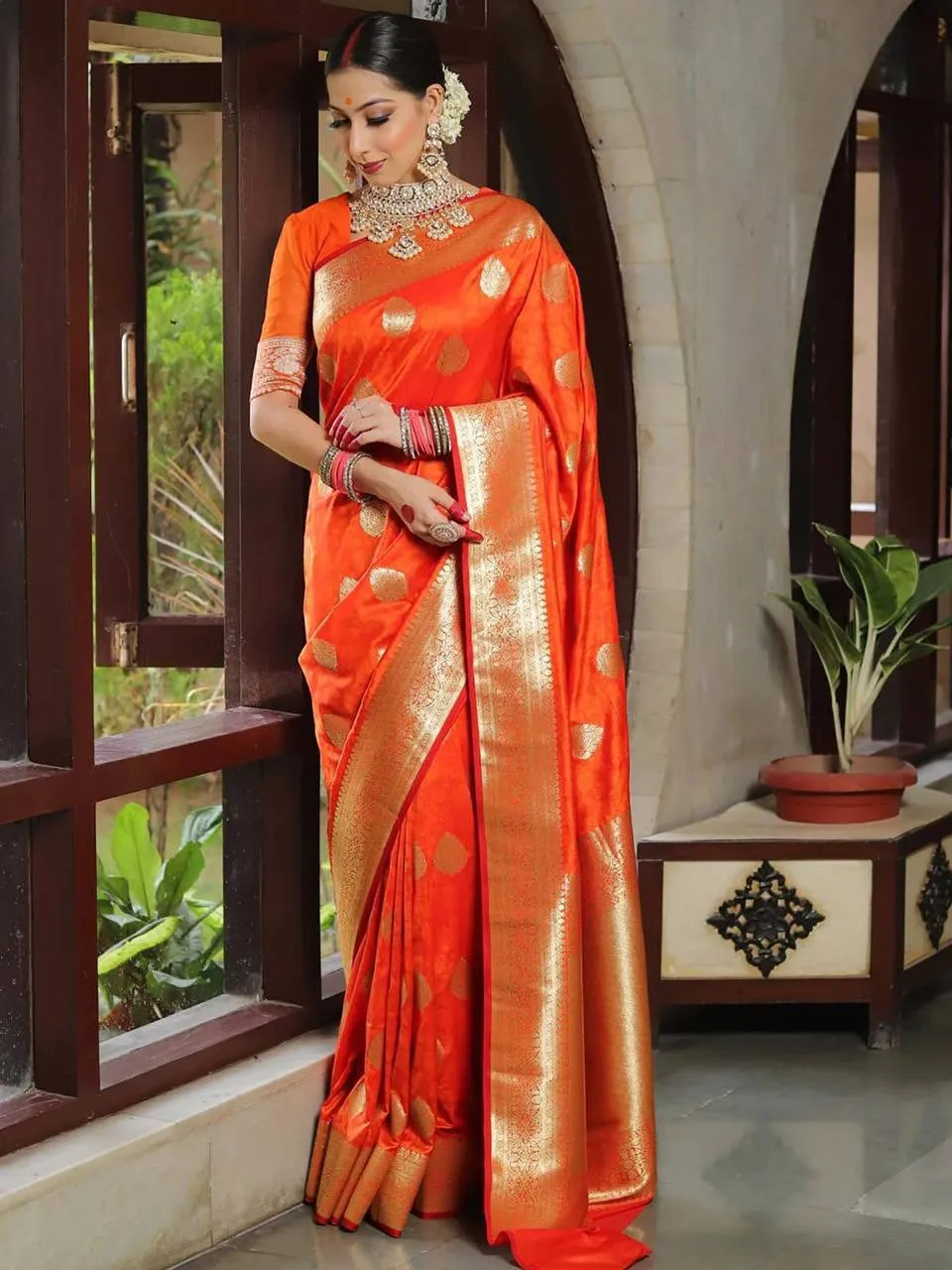 Rani 269 Lichi Silk Cloth Jacquard Work Wholesale Market in Surat
