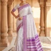 Rani 307 Lichi Silk Jacquard South Style Saree Supplier in Surat