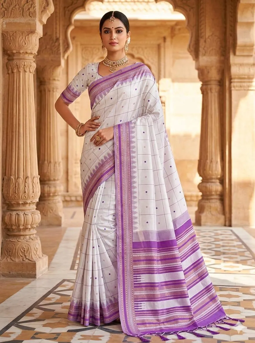 Rani 307 Lichi Silk Jacquard South Style Saree Supplier in Surat