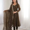 Stylish Sabina 417 Crush Silk Embroidery Anarkali Gown Manufacturer in Surat 2026