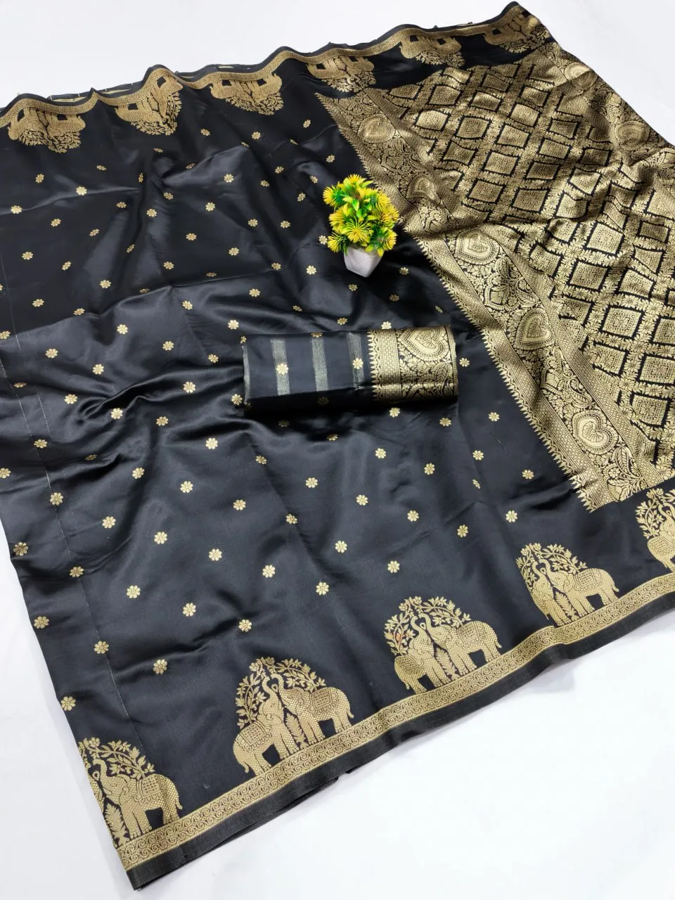 LFK 5342 Banarasi Soft Silk Zari Jacquard Work Festival Saree