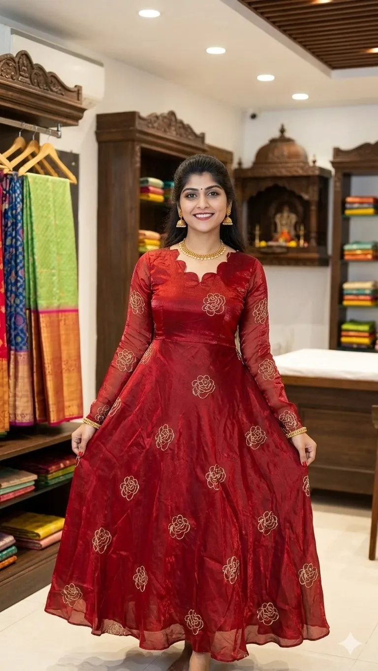 ZT 225 Anisha Space Silk Sequence Fency Dress Wholesale Market