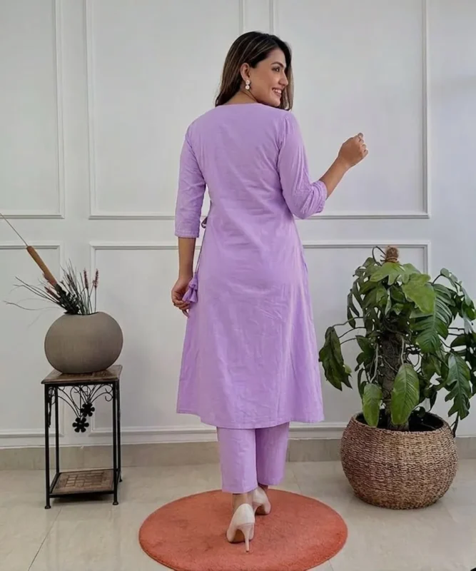 Buy Shiv 2015 Cotton Thread Embroidery Work Office Wear Kurti Pant 2026