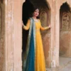 Deepika 6033 Net Thread Sequence Haldi Lehngha Gown With Dupatta Collection