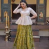 Mohini 7166 Dyeable Viscose Jacquard Top Skirt Online Shopping In India