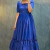ZF 218 Vichitra Silk Hand Work Frock