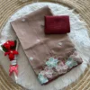 MHV Sasha Doriya Embroidery Thread Work Saree Exporters in India