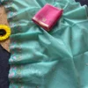 MHV Bansi Doriya Embroidery Work Saree Supplier in Surat