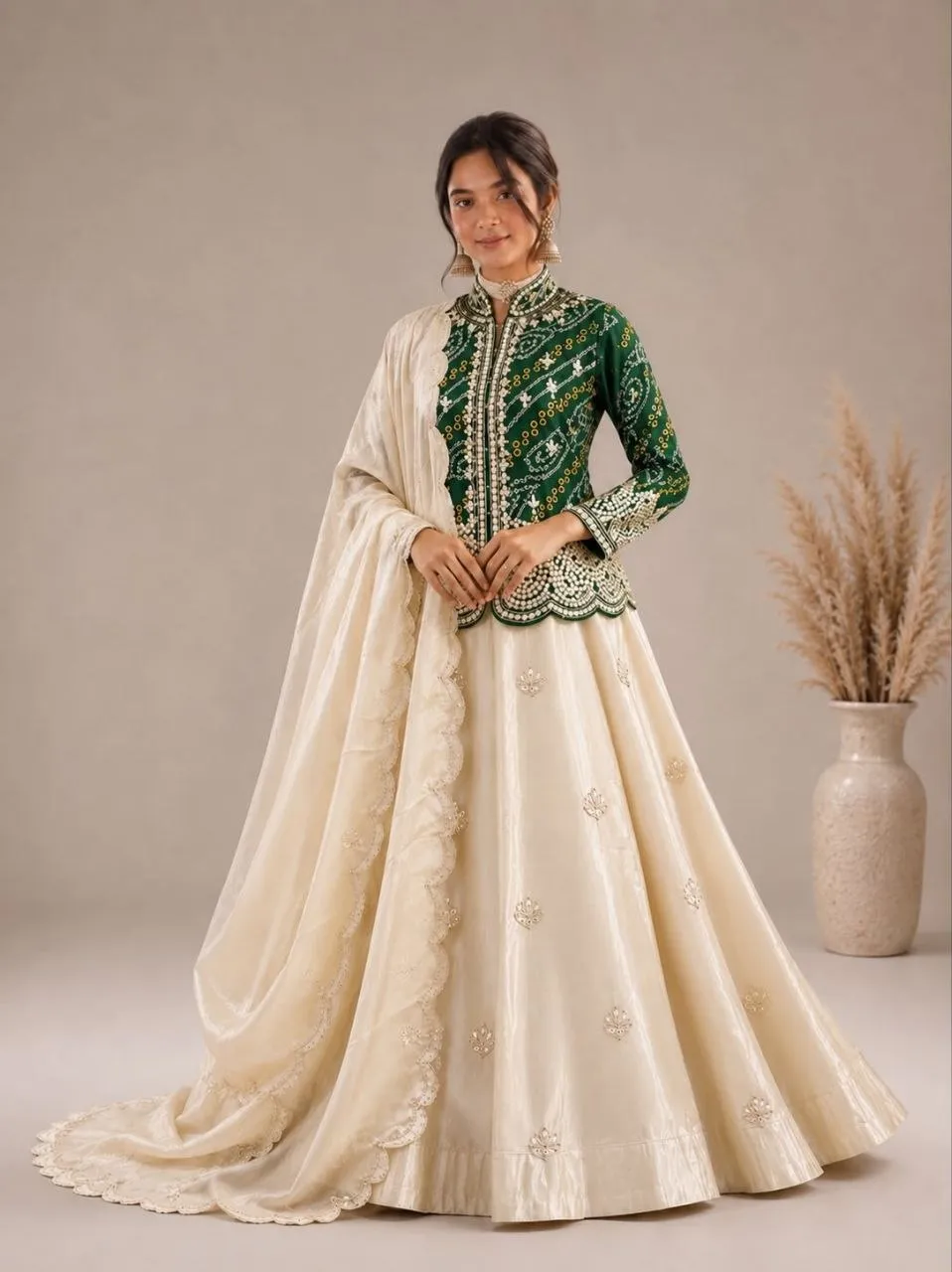 Madhuri 269 Simar Embroidery Sequence Ready To Wear Jacket And Lehenga Choli