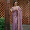Kiara Param Embroidery Work Party Wear Saree