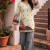 Shiv 1072 Cotton Kalamkari Printed Short Kurti For Woven