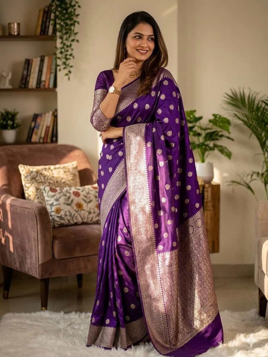 Laxmi 1114 Banarasi Silk Zari Work Wedding Saree