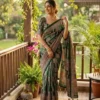 Laxmi 1117 Japan Silk Mirrors Work Party Wear Saree Collection