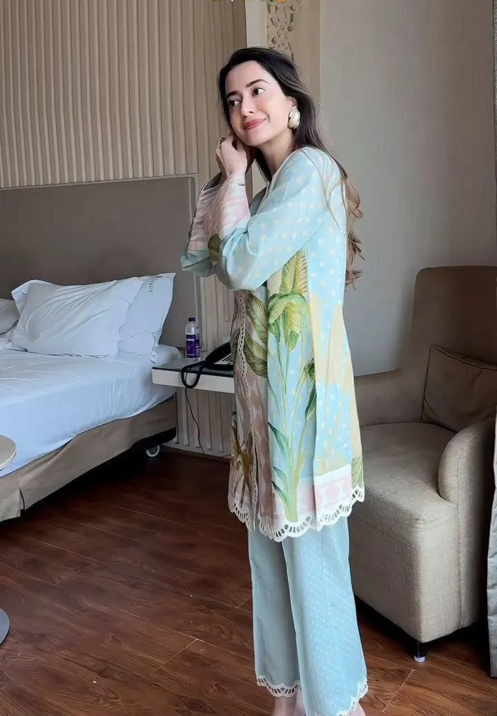 C585 239 Magic Cotton Printed Office Wear Kurti Pant Dupatta