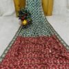 RBC 6082 Chinon Silk Mirror Work Printed Saree Supplier in Surat