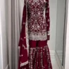 Deepika 5939 Georgette Thread Wedding Pakistani Gharara Suit With Dupatta