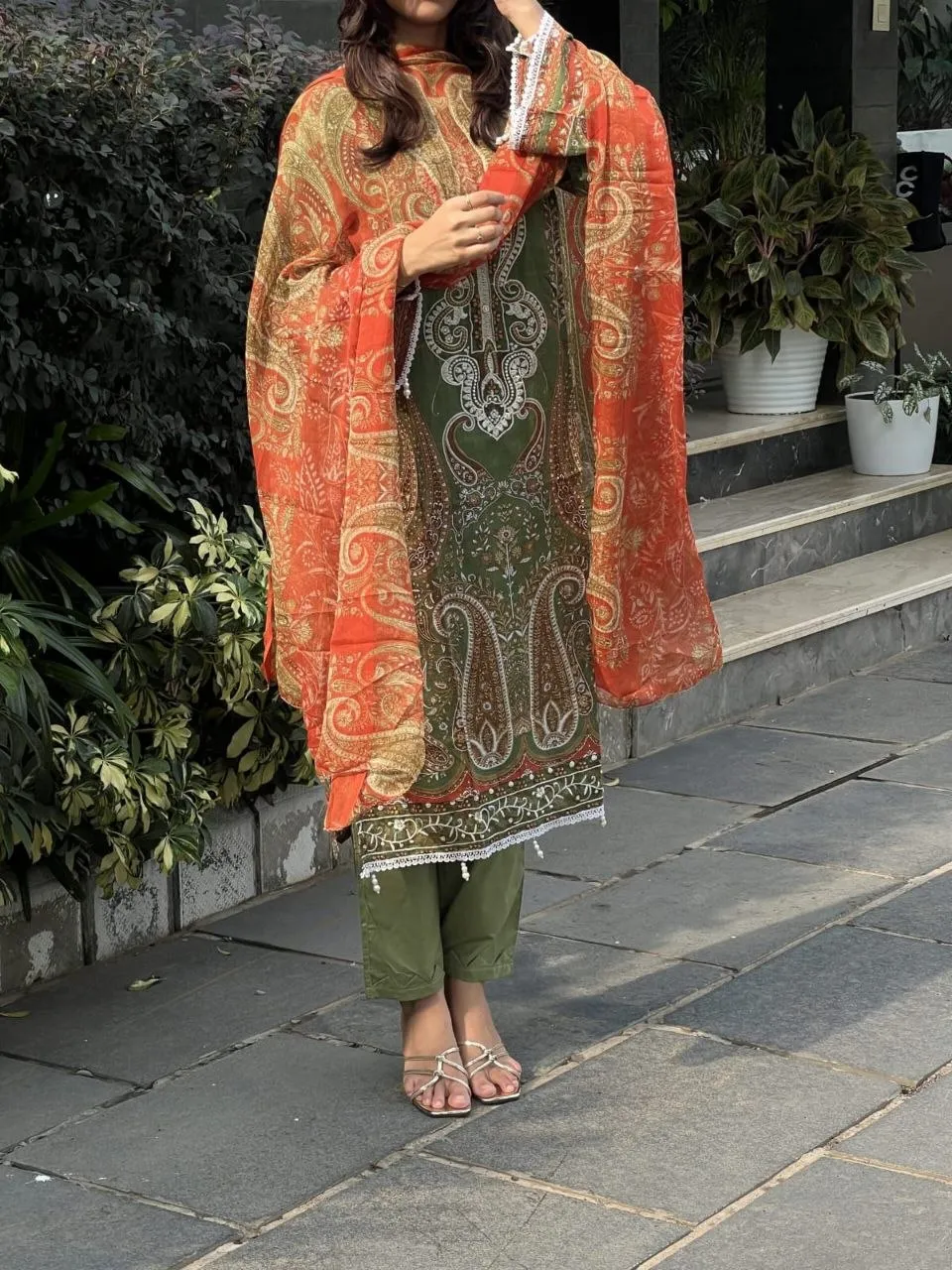 Zarin 92 Cotton Embroidery Work Festival Pakistani Suit
