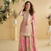 Sayuri 10071 Chinon Silk Embroidery Pakistani Gharara Suit With Dupatta