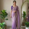 Kiara Shukla2 Fendy Satin Silk Embroidery Saree Wholesalers in Surat