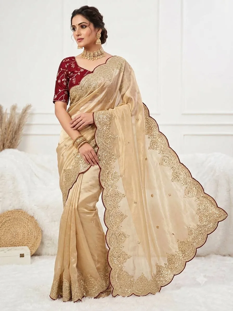 Kusum 759 Star Jimmy Choo Silk Sequence Work Saree