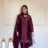 Deepika 1623 American Silk Sequence Work Readymade Dress