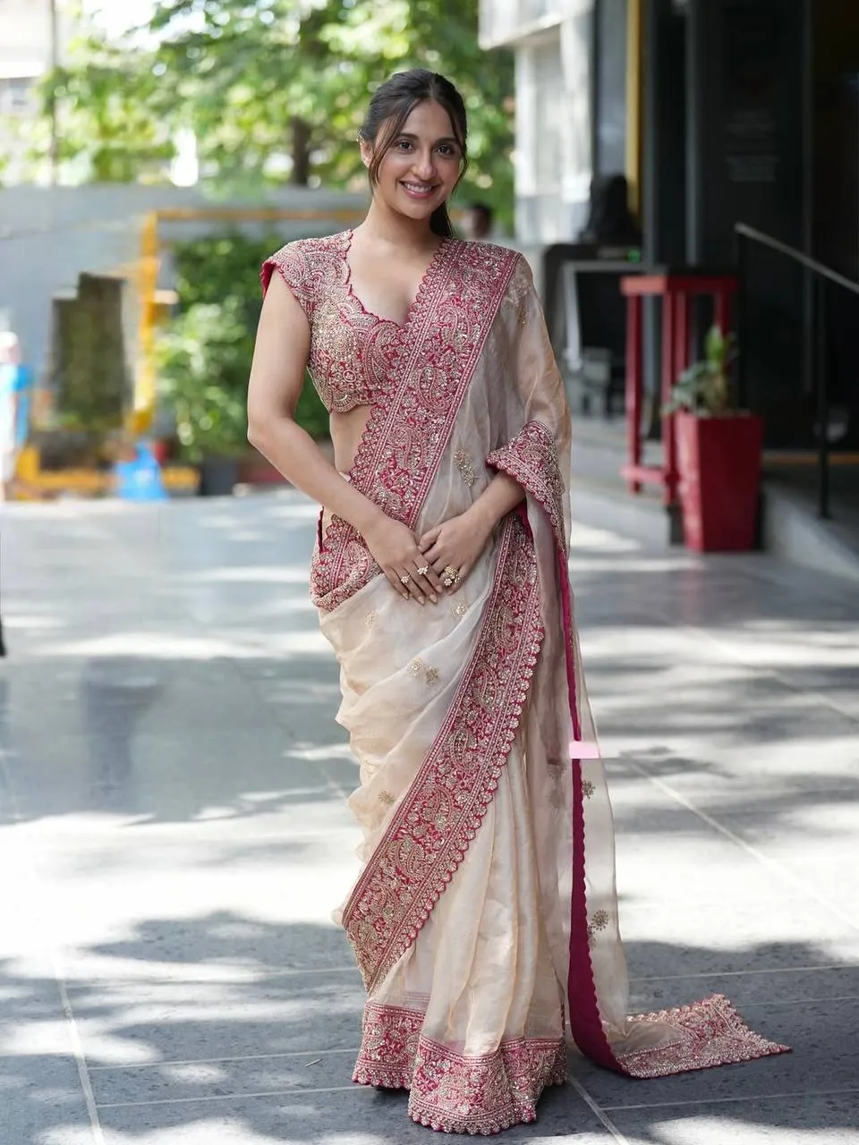 Deepika 631 Organza Silk Designer Sequence Party Wear Saree